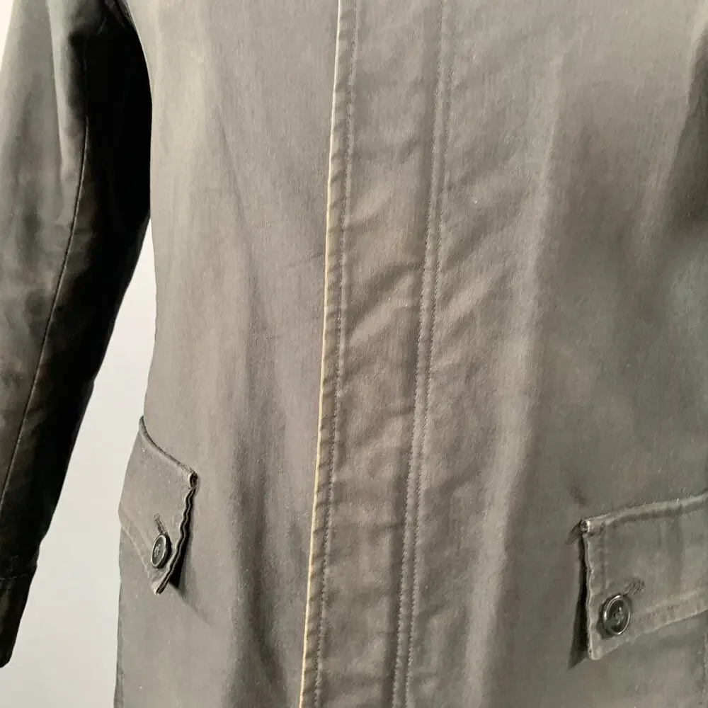TAKEO KIKUCHI Size L Black Cotton Zip Up Coat